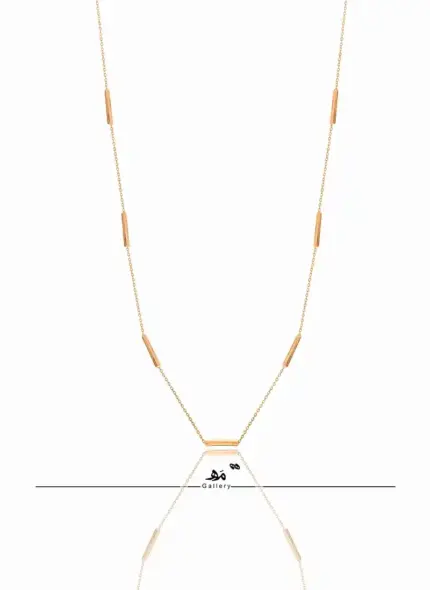 گردنبند زنجیر تکه پروفیل مه گالری