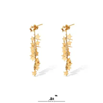 گوشواره میخی آبشاری ستاره مه گالری