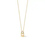 گردنبند قفل قلب میناخور مه گالری