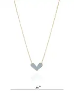 گردنبند قلب میناخور(آبی) مه گالری