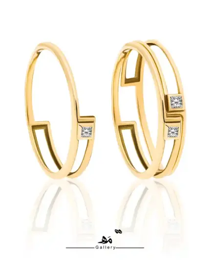 انگشتر نگین مربع مه گالری