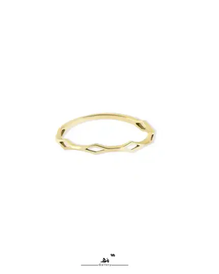 انگشتر لوزی تو خالی ظریف مه گالری