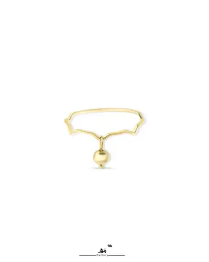 انگشتر زیگزاگی آویز گوی مه گالری