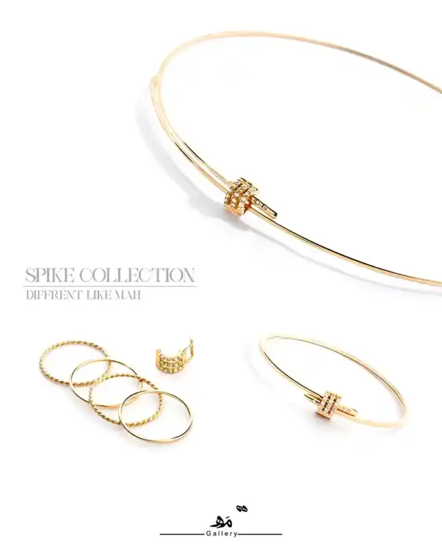 طوق طرح میخ نگین مه گالری