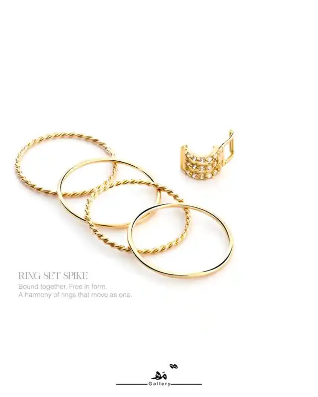 انگشتر چهاررج کمربندی مه گالری