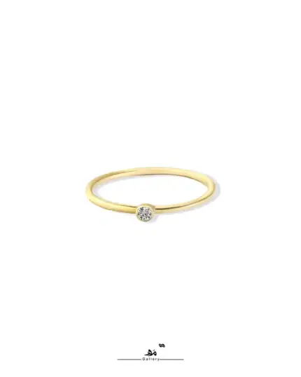 انگشتر ظریف تک نگین مه گالری