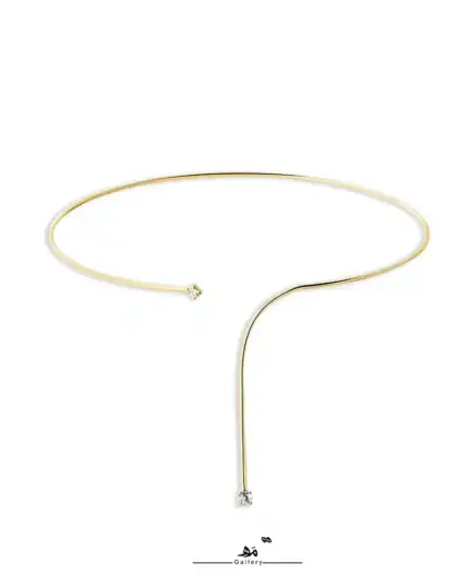 طوق دو نگین مربع مه گالری