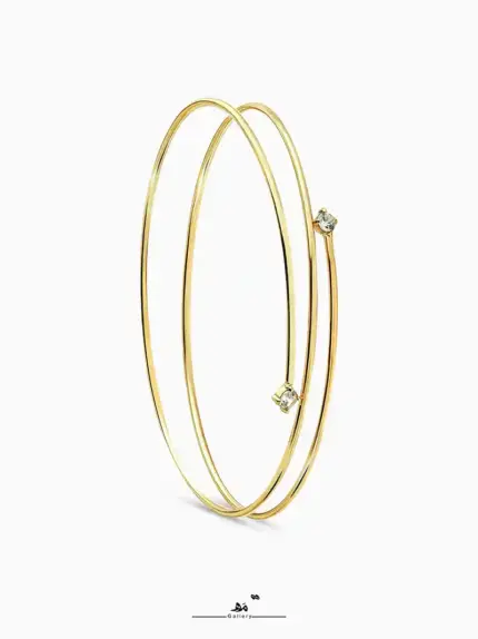 بنگل سه لاین ۲نگین مربع مه گالری