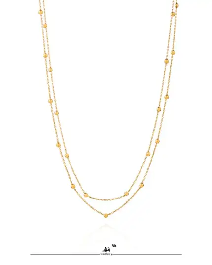 گردنبند ۲رج زنجیر گوی مه گالری